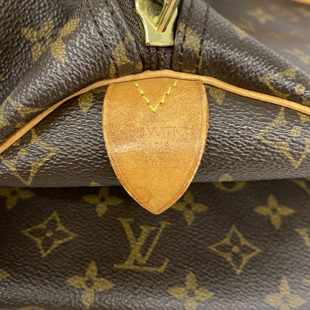 LOUIS VUITTON Brown Monogram Keepall 55 Boston Bag - Picture 5 of 13